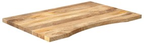 370194 vidaXL Плот за бюро с извивка 100x50x2,5 см грубо мангово дърво масив