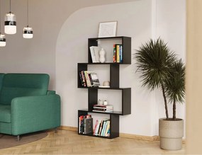 Книжна етажерка Aguero-Тъмно сиво