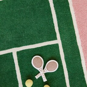 Детско килимче за игра със смес от вълна 88x150 cm Tennis – OYOY Mini