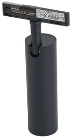 Модерен прожектор черен за 1-фазна релсова система GU10 35mm - Slimline Uzzy