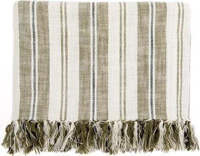 Зелено памучно одеяло 150x200 cm Indira – Tiseco Home Studio