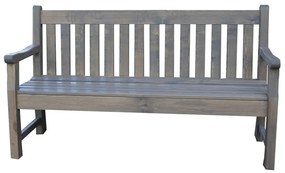 Сива дървена градинска пейка London - Rojaplast