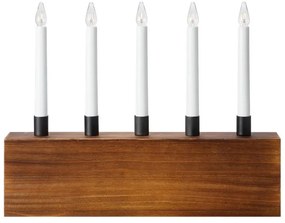 Кафява коледна светлинна украса Albero – Markslöjd