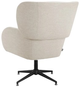 Бяло кадифено кресло Vanessa – Støraa