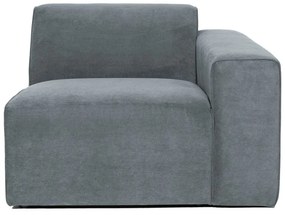 Сив модулен диван от рипсено кадифе (десен ъгъл) Sting – Scandic