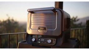 Електрическа фурна Ninja Woodfire OO101EU, 2400W, 8 програми, Таймер, LED дисплей, Автоматично изключване, Червен/Черен
