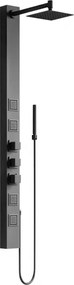 Mexen Orco панел за душ, черен - 7607-03-70