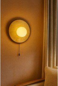 Бежова каменна стенна лампа ø 12 cm Hilde – Opviq lights
