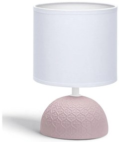 Aigostar - Настолна лампа 1xE14/40W/230V розова/бяла