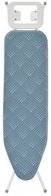 Маса за гладене Kinghoff KH 1938, 107.5x30.5 см, 4 позиции за регулиране, Поставка за ютия, Син