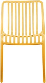 Жълт пластмасов трапезен стол Glee – Leitmotiv