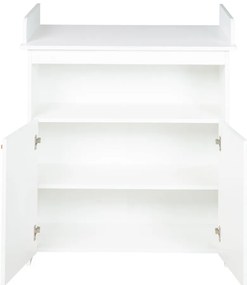 Бял детски скрин с маса за преповиване 88x98x75 cm Anton – Roba