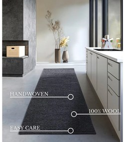 Тъмносива ръчно изработена вълнена пътека 80x200 cm Francois – Villeroy&amp;Boch