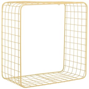 Светложълти стоманени стенни рафтове в комплект от 2 бр. 35 cm Reja – PT LIVING