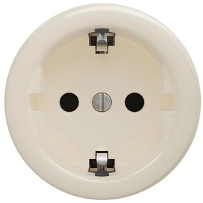 Kliklap - Ретро домашна розетка без рамка SCHUKO 230V/16A бежова