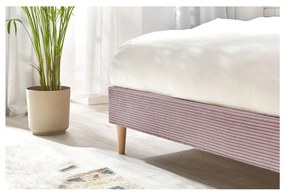 Розово тапицирано двойно легло с решетка 160x200 cm Anja - Bobochic Paris