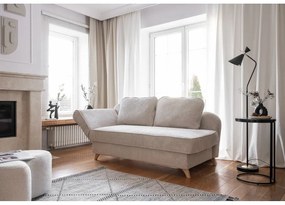 Бежов шезлонг от рипсено кадифе (ляв ъгъл) Chic Charlotte – Miuform