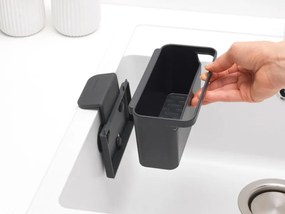 Органайзер за мивка Brabantia SinkSide 1003310, Закрепване за стената на мивката, Перфорирано дъно, Тъмносив