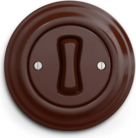 Kliklap - Ретро стълбищен ключ с рамка №6, кафяв