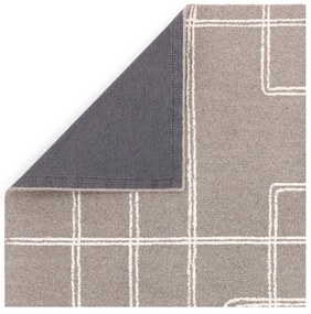 Светлосив ръчно изработен вълнен килим 200x300 cm Ada – Asiatic Carpets