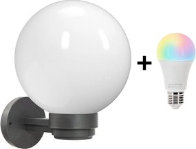 Brilagi - LED RGBW външно стенно осветително тяло HARBOR 1xE27/15W/230V IP33 антрацит/бял