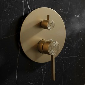 Душ система за вграждане Rea Foster Brush Gold