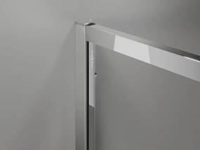 Mexen Exo квадратна плъзгаща душ кабина 90 x 90 см, прозрачна, хром - 8111-090-090-01-00