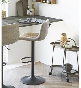 Бежов тапициран бар стол с регулируема височина (височина на седалката 61 cm) Middelfart – House Nordic