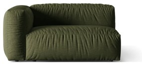 Зелен модул за диван (ляв ъгъл) Martina – Micadoni Home