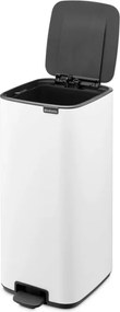 Кош за боклук Brabantia Bo Pedal 1010120, 30 л, Леко затваряне, Противоплъзгаща основа, Бял