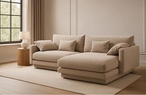 Бежов ъглов диван (десен ъгъл) Torino – Micadoni Home