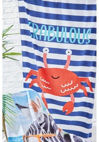Modrá plážová osuška 160x76 cm Crabulous – Catherine Lansfield