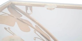 Нощно шкафче в златисто Butterfly – Mauro Ferretti