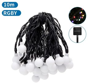 Aigostar - LED соларен декоративен гирлянд 50 LED, 8 функции, 12м, IP65, мултико