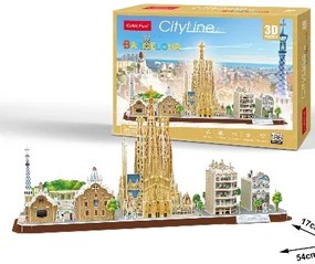 Cubic Fun -  Пъзел 3D Barcelona 186ч.