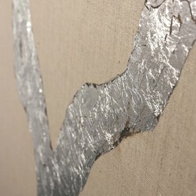 Ръчно рисувана картина 90x120 cm Wild Horizon Silver – Malerifabrikken