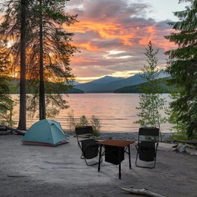 Сгъваема туристическа маса с хладилна чанта