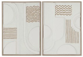Картина Home ESPRIT Абстрактен Град 50 x 4 x 70 cm (2 броя)