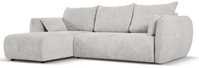 Светлосив ъглов диван (ляв ъгъл) Matera - Cosmopolitan Design
