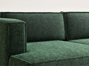 Тъмнозелен шенилов сгъваем/с място за съхранение ъглов диван (ляв ъгъл) Velto – Maison de Rêve