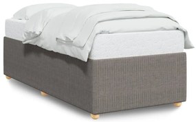 3284911 vidaXL Рамка за легло без матрак, таупе, 90x200 см, плат