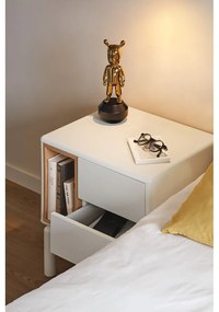 Кремаво нощно шкафче Corvo – Teulat