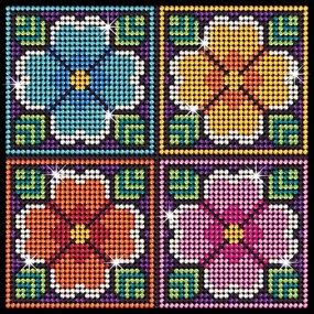 Sequin Art - Картина с диаманти, Цветя