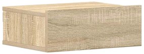 800312 vidaXL Нощно шкафче за стена, дъб сонома, 40x30x15 см инженерно дърво
