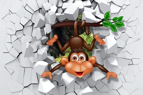 Тапет – Весела маймунка