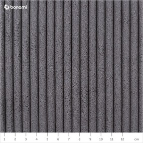 Тъмносиво двойно легло 140x200 cm тапицирано без ламелно дъно Mattis Cord – Meise Möbel