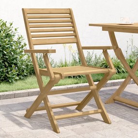 Sonata H Сгъваеми градински столове 4 бр 54,5x61,5x86,5 см акация масив