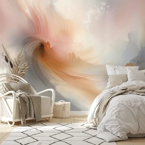 Фототапет – Пастелни абстрактни акварелни щрихи