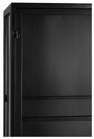 Черна метална витрина 70x170x35 cm Rob – White Label