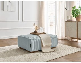 Светлосива табуретка от рипсено кадифе Chelsea – Bobochic Paris